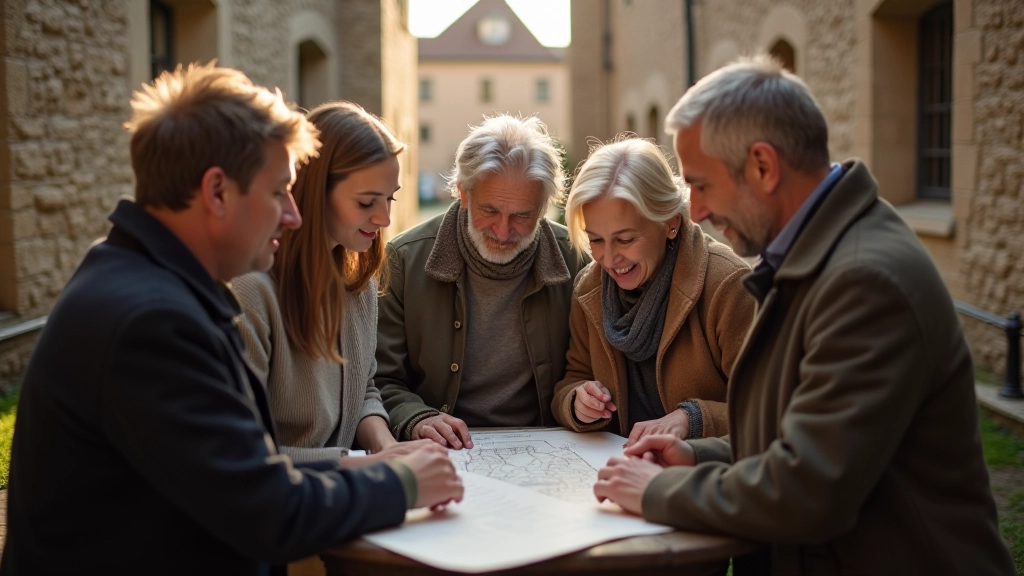 Nuestro equipo de historiadores locales y aficionados en las murallas del casco antiguo de Tallinn